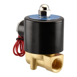 Heschen Brass Solenoid Valve 2W-040-10 Direct Acting 220 VAC PT3/8 Normally Closed Compressed Air Water Water Air