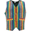 LOUDelephant Brushed Cotton Waistcoat - Rainbow (X-Large)