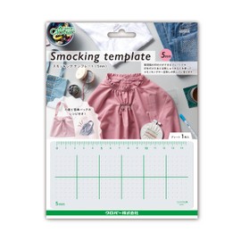 Clover CL57-782 Smocking Template, 0.2 inches (5 mm), 1 Plate, Clear