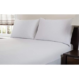 Breathable Waterproof 100% Brushed Cotton Zipped pillow protector, Pair