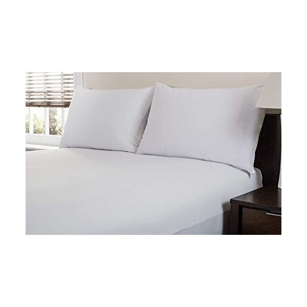 Breathable Waterproof 100% Brushed Cotton Zipped pillow protector, Pair