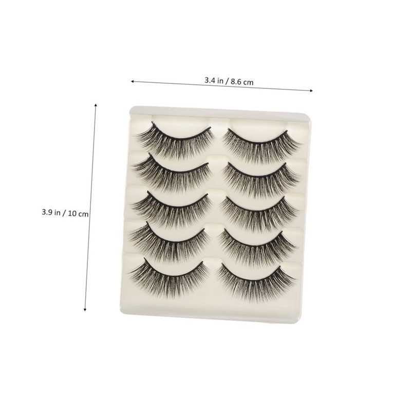 Baluue 10pairs Long Thick Fake Lashes Natural Eyelash Clusters for