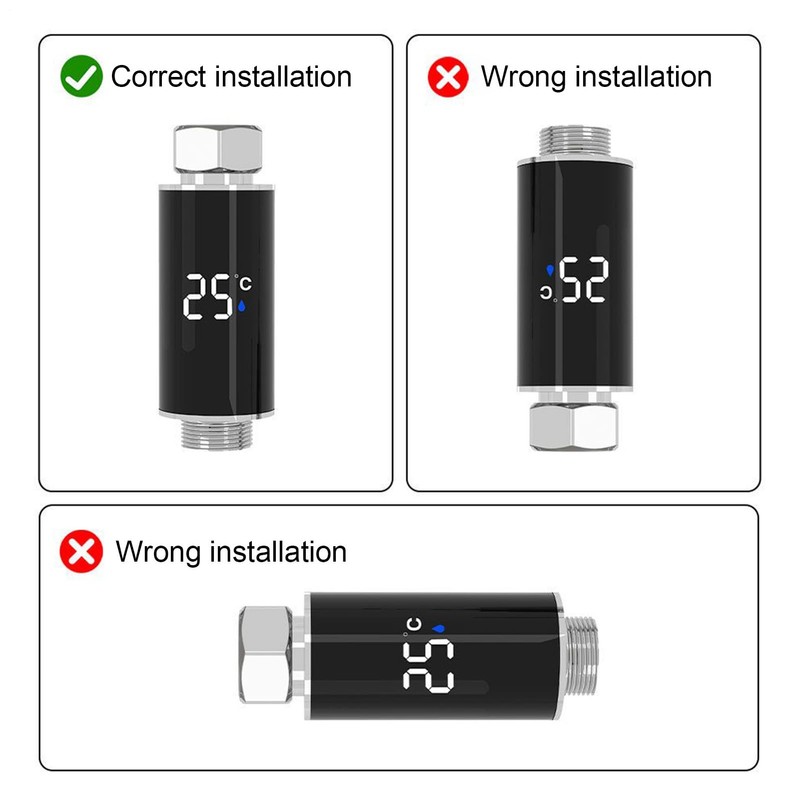 Shower Temperature Indicator,Real-Time Shower Temperature Gauge | Waterproof Portable Precise