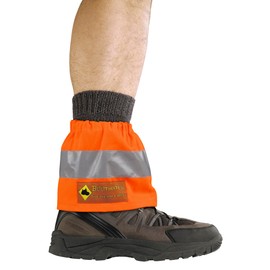 Bootmates Shoe Covers Shoe Sleeves for Garden, Riding & Hiking | Galoshe Short in Orange | Work Wear for Forest, Road Construction & Crafts