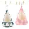 Pack of 2 Clothes Peg Bags, Storage Bag for Clothespins,