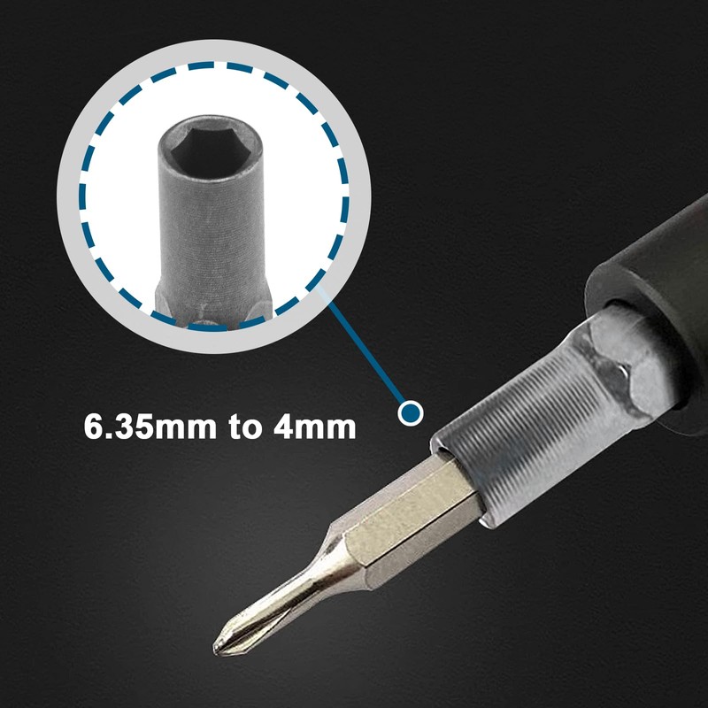 ECSiNG 2pcs Manual/Electric Screwdriver Bit Adapter Screwdriver Hexagonal Handle Adapter