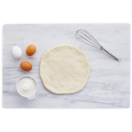 JEmarble Pastry Board 16x24 inch with Non-Slip Rubber Feets for Stability Perfect for Keep the Dough Cool and Chocolate Tempering(Premium Quality) White