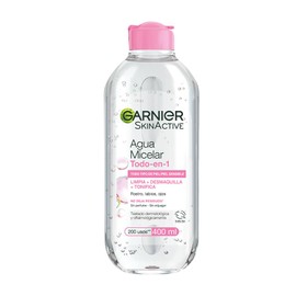 Garnier Skin Active Agua Micelar Desmaquillante Todo-en-1, Limpia, Desmaquilla y Tonifica, para Todo Tipo de Piel, Elimina Impurezas y no Deja Residuos, 400 ml