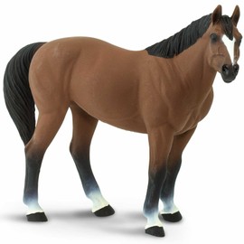 Safari Ltd. American Quarter Horse Gelding Figurine - Lifelike 5" Model Figure - Educational Toy for Boys, Girls, and Kids Ages 3+