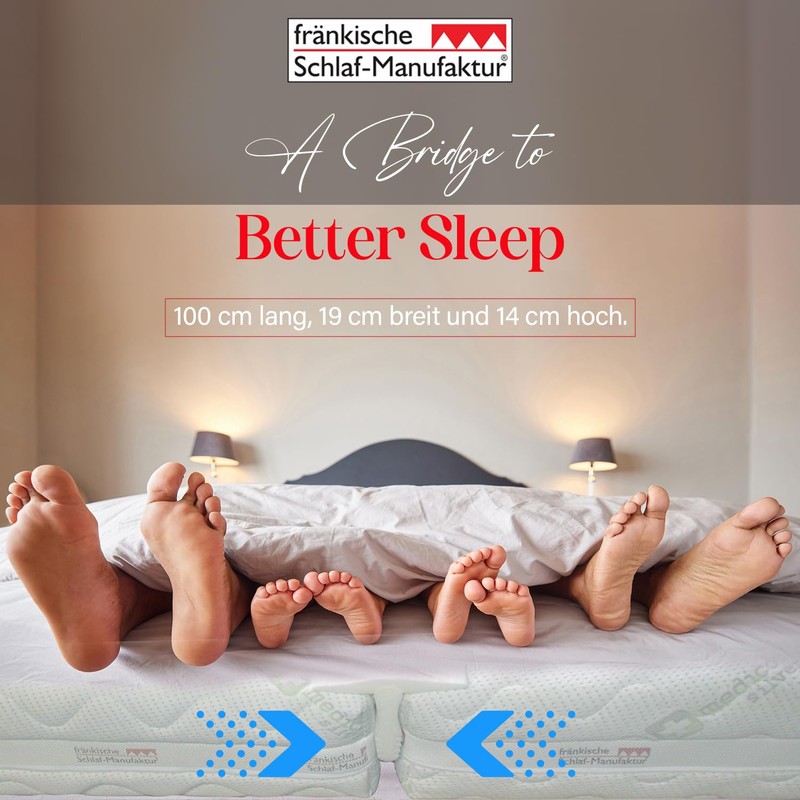 Fränkische Schlafmanufaktur, Mattress Gap Filler, Love Bridge, Bed Bridge, Bed