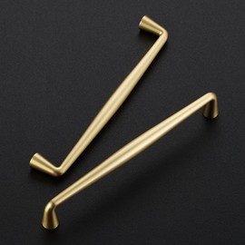 Ravinte 20 Pack 6-1/4 Inch Brushed Brass Kitchen Cabinet Handles Solid Zinc Alloy Cabinet Pulls Cupboard Hardware Drawer Handles