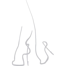 hBARSCI - Abstract High Heels Vinyl Decal - 5 Inches - for Cars, Trucks, Windows, Laptops, Tablets - Outdoor-Grade 2.5mil Thick Vinyl - Silver Gray