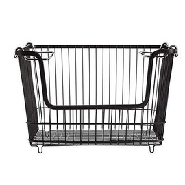 Lakeland Large Multi-Purpose Stackable Wire Storage Basket With Carry Handles