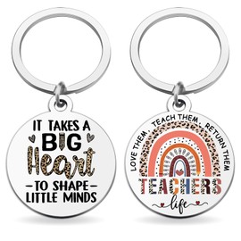 Christmas Gifts for Teacher Women Best Thank You Teachers Appreciation Gifts Ideas for Birthday Back to School Gift for New Teacher Mentor from Student Cute Key Chains Present Under 10 Dollars