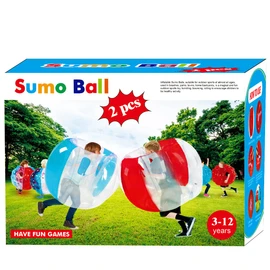 SUNSHINE-MALL 2 PC Sumo Balls for Kids, Bumper Bounce Toys, Kid Sumo Balls, Lawn Game Ball for Kid Outdoor Team Gaming Play for 3+ Ages (36 inch,Blue+red)