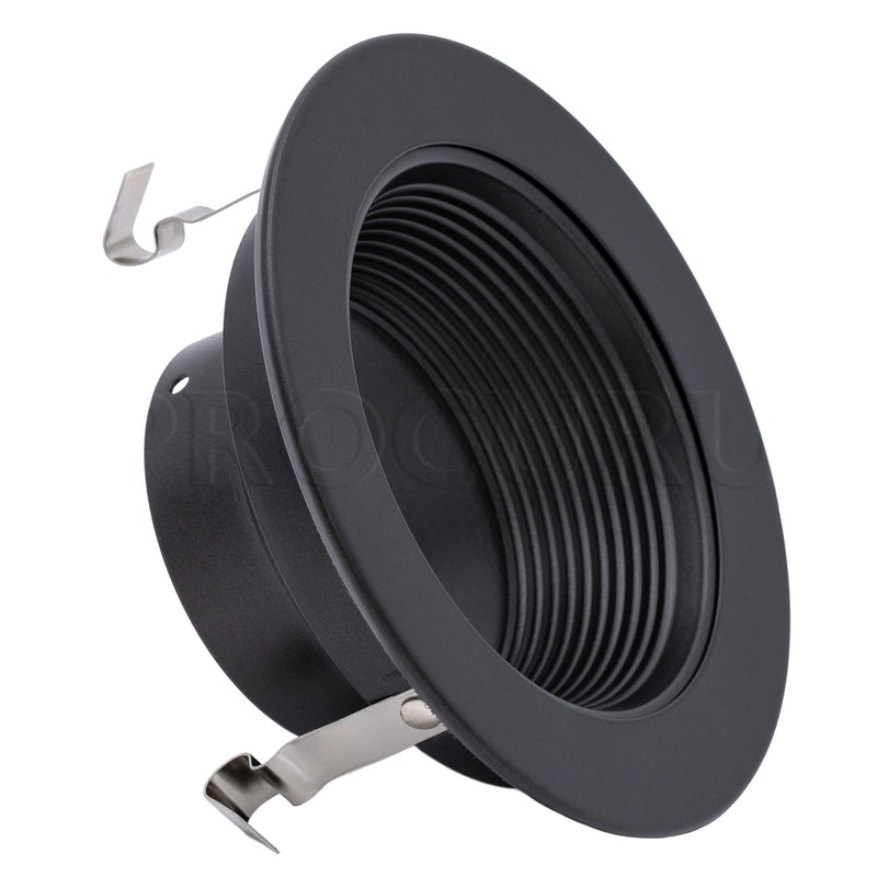 PROCURU [6-Pack] PROCURU 4inches Recessed Can Light Metal Trim with