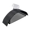 FSUTEG Black Hangers 20 Pack - No Shoulder Bump Non-Slip