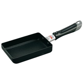 Kakusee KN-03 Egg Pot, Convenient Size for Bento Boxes, For Gas Fire, Fluorine Resin Treatment, Non-stick, Easy Care, Kuronic Chronic, Black