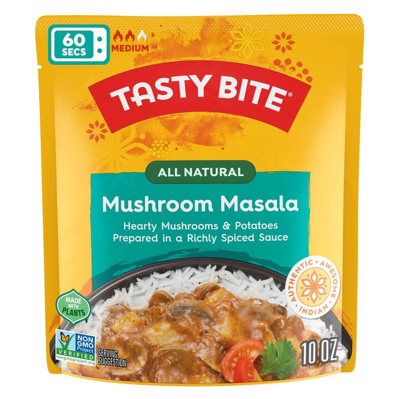 Tasty Bite Mushroom Masala, 10 Ounce, Pack of 6, Ready