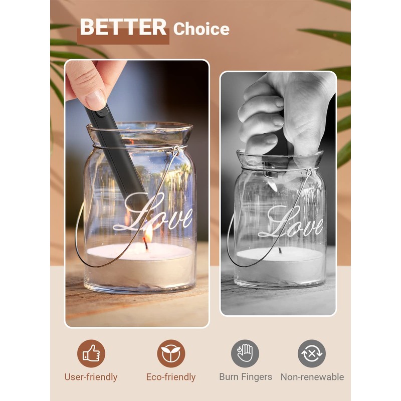 Candle Lighter Stocking Stuffers for Women Men, Electric Candle Lighter