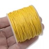 Hackberry Creek Yellow 1mm Waxed Cotton Cord - 25 Meters