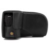 MegaGear Leather Camera Case, Black, for Canon EOS M6 Mark