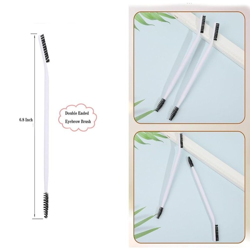 Eyebrow Brush Professional Double Eyebrow Eyelash Shaper Eyebrow Brush and