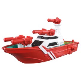 Takara Tomy Tomica Job Lever Fire Unite Vehicle Fire Boat Mini Car Toy for Ages 3 and Up
