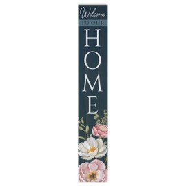 8"x48" Spring Welcome Sign for Front Porch, Hello Spring Porch Sign for Front Door, Durable PVC Welcome Home Decorations for Outdoors (Design 16)