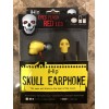 iHip Skull Earphone Eyes Flash Red LED Noise Isolating High