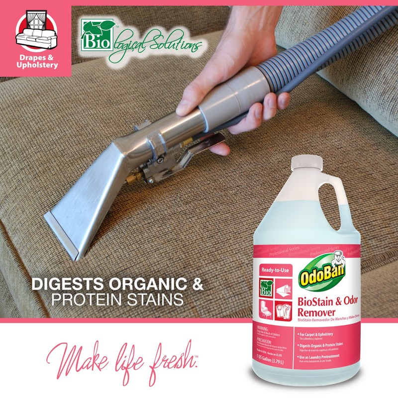OdoBan Professional Cleaning and Odor Control Solutions, Ready-to-Use Biostain and