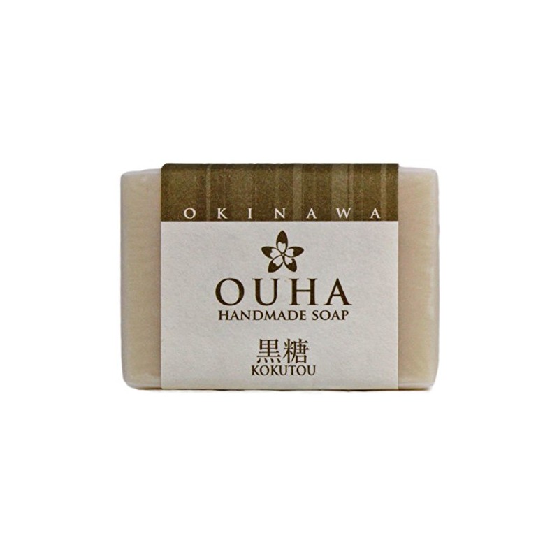 Okinawa Handmade Facial Cleansing Soap, OUHA Soap, Brown Sugar, 1.6