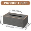 TNTAIAHL Tissue Box Cover, PU Leather Tissue Box Holder Rectangular