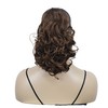onemily Ponytail Extension 10" Claw Clip Short Wavy Pony Tails