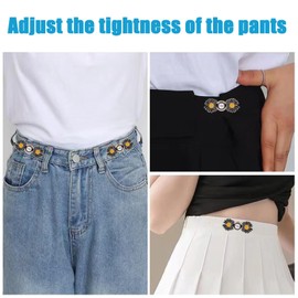 Jean Button Pins, Adjustable Jean Button, Detachable Jean Button Pin, No Sewing Required, Perfect Fit Instant Jean Button.