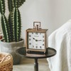 NIKKY HOME Metal Table Clock, Silent Non-Ticking Classic Battery Operated