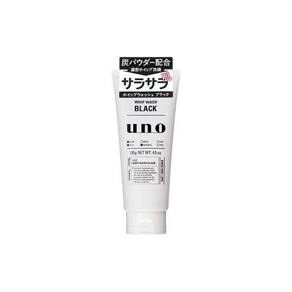 Uno Whip Wash (Black) Facial Cleanser, 4.6 oz (130 g), Set of 10
