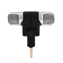 Stereo Microphone External Stereo Microphone Microphone 3.5mm Gold Plated Plug for PC Laptop MD Camera TV Video Home Audio