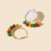 Jingle Bells Big Hoop Earrings 14K Gold Plated Christmas Bells