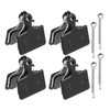 X AUTOHAUX 4 Pair Semi Metal Disc Bike Brake Pads