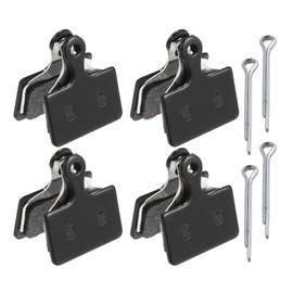 X AUTOHAUX 4 Pair Semi Metal Disc Bike Brake Pads with Split Pin for Shimano