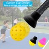 LOOEEL 2PCS Pickleball Ball Retriever,Universal Pickleball Upper Suction Cup,Silicone Pickleball