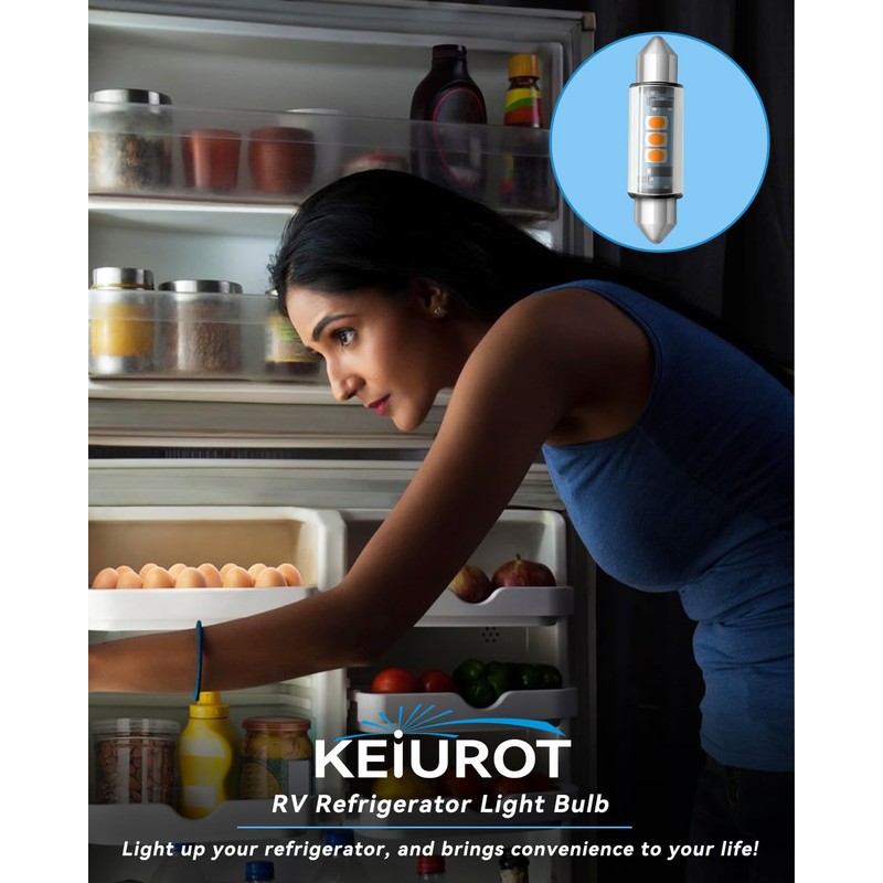 Keiurot T3 44MM Uder Cabinet Festoon Light Bulb Replacement Bulb