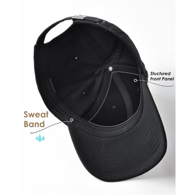 FURTALK Mens Baseball Cap Adjustable Washed Cotton Golf Dad Cap