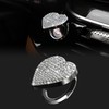 TOMALL Bling Car Engine Start Button Cover Diamond Interior Crystal