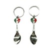 3QUZ 12 Pack Mexican Keychain Souvenirs Metal Keychain Ring Bundle