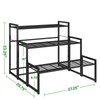 Simple Trending 3 Tier Metal Plant Stand Outdoor Indoor Waterproof,