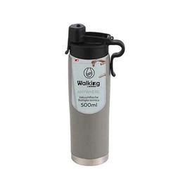 BERGNER Travel Thermos Flask 500 ml with Removable Lid Stainless Steel Insulated Wall for Temperature Retention Drip-Proof Cap Green