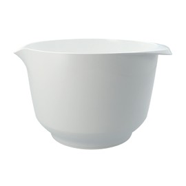RBV Birkmann, Colour Bowls, ciotola per miscelazione e servizio, bianco milky, 17,5 × 22 × 13 cm, 2 l, PET riciclabile, Colour Kitchen, resistente ai graffi, lavabile in lavastoviglie e adatta al