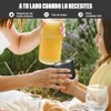 Vasos de Acero Inoxidable 500ml 6PCS, Taza Termica FríoCaliente Negro